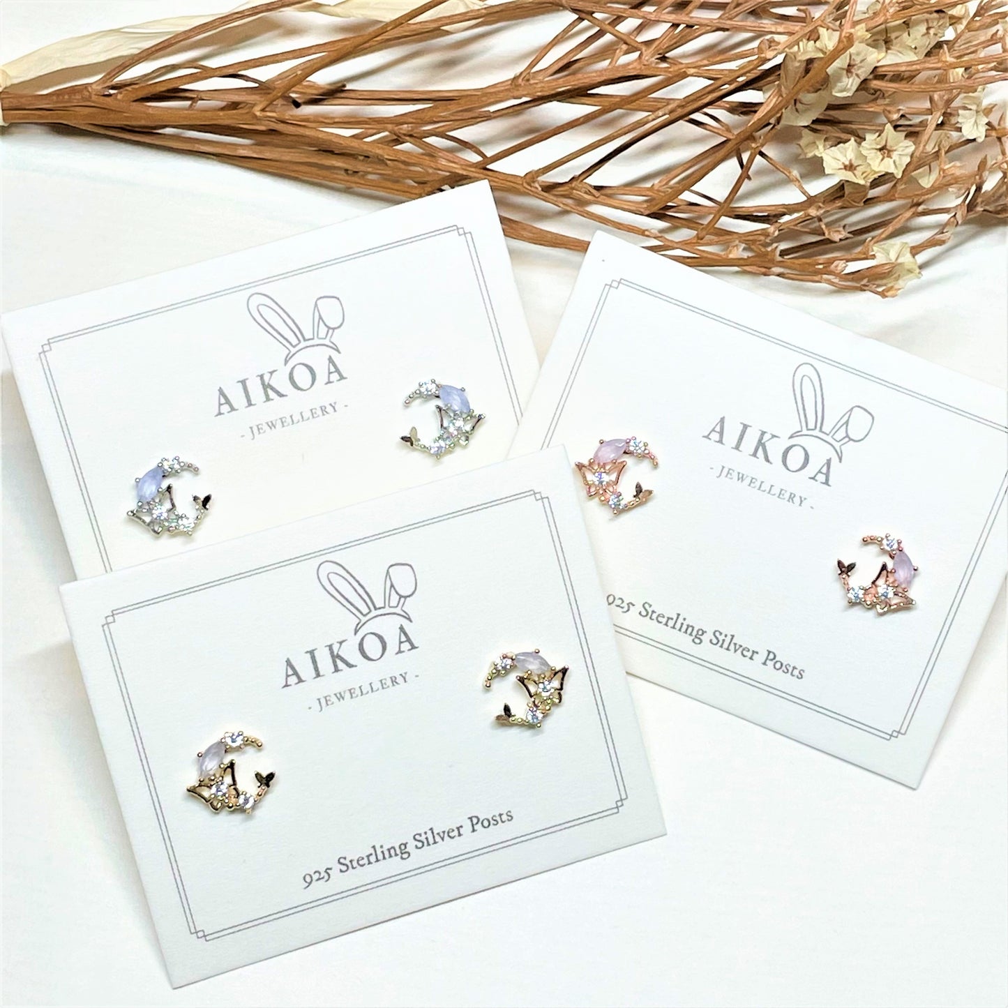 Lunar Flutter Studs