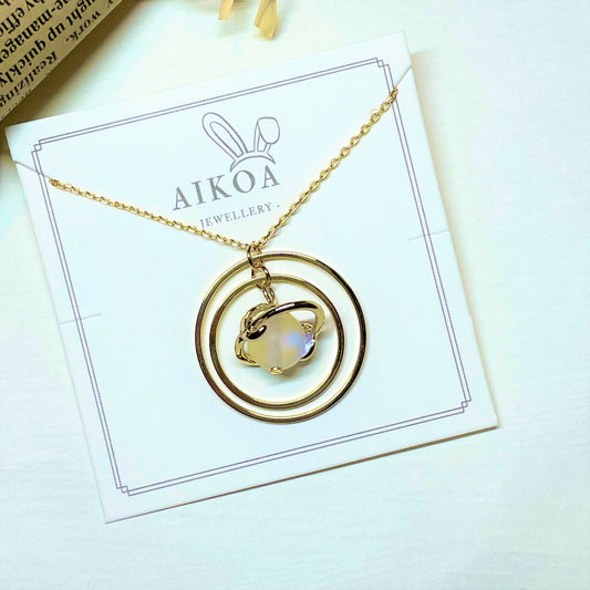 Spinning Galaxy Necklace (Gold)