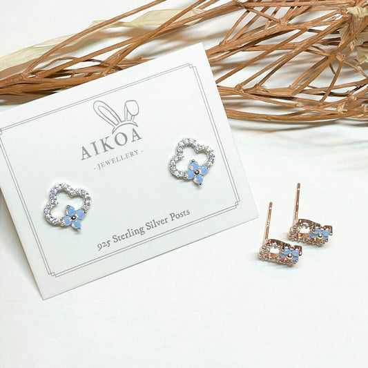 Blue Blossom Studs