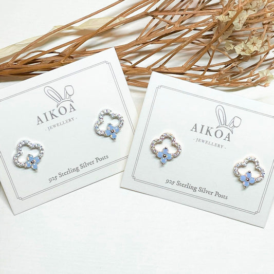 Blue Blossom Studs