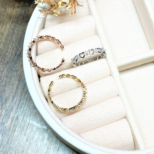 Heart Relay Cubic Ring