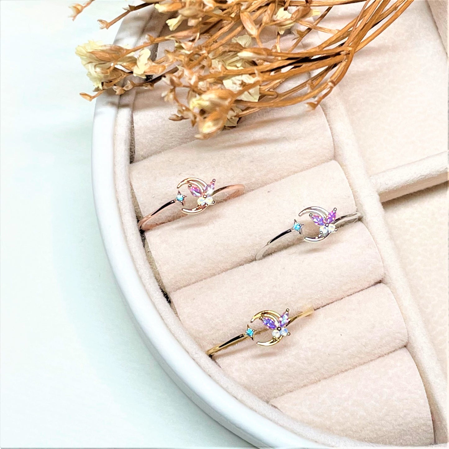 Dewy Butterfly Ring